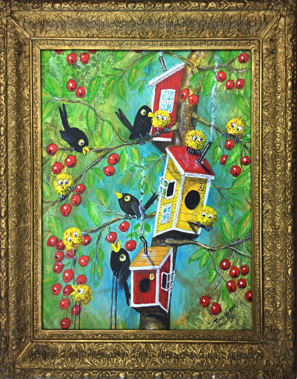 'Förtrollade trädgården', 2022, ett konstverk av Timo Horne