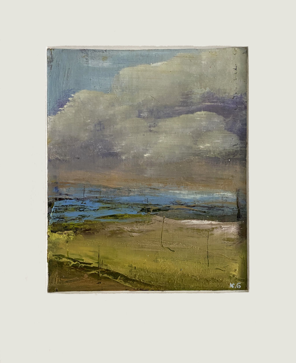 'Olja på duk "Landskap"', ett konstverk av Kerstin Glamheden