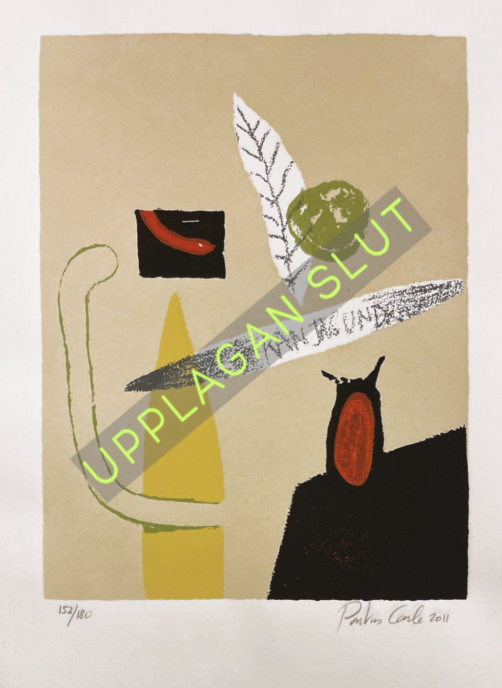 'Serigrafi "Kan jag undra"', ett konstverk av Pontus Carle