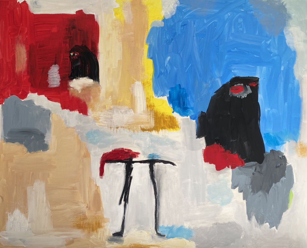 'Mixed emotions on display', 2023, ett konstverk av Jannike Gahrén