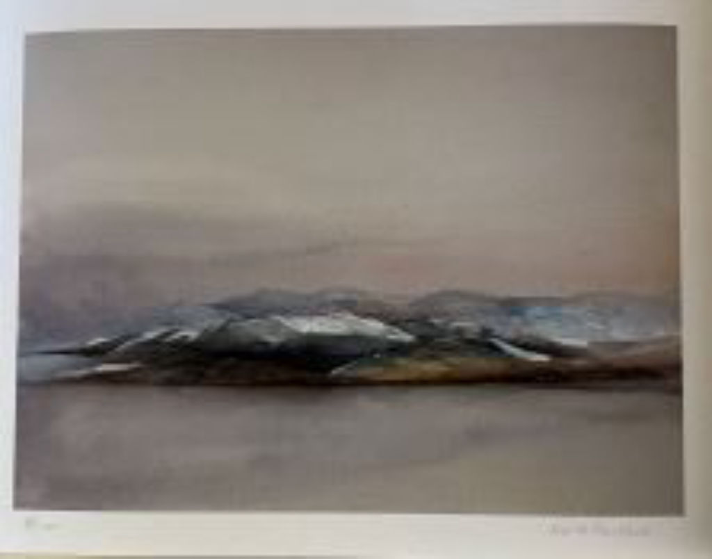 'Horisont med sten', ett konstverk av Marie Gauthier