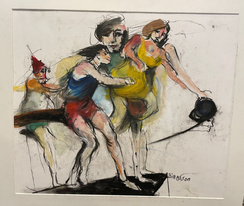 'Dragkamp', ett konstverk av Bill Olsson