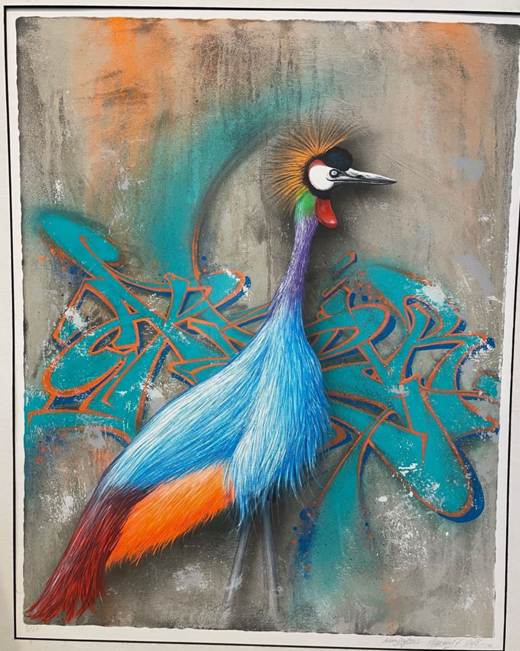 'Påfågel', ett konstverk av Adam Algotsson