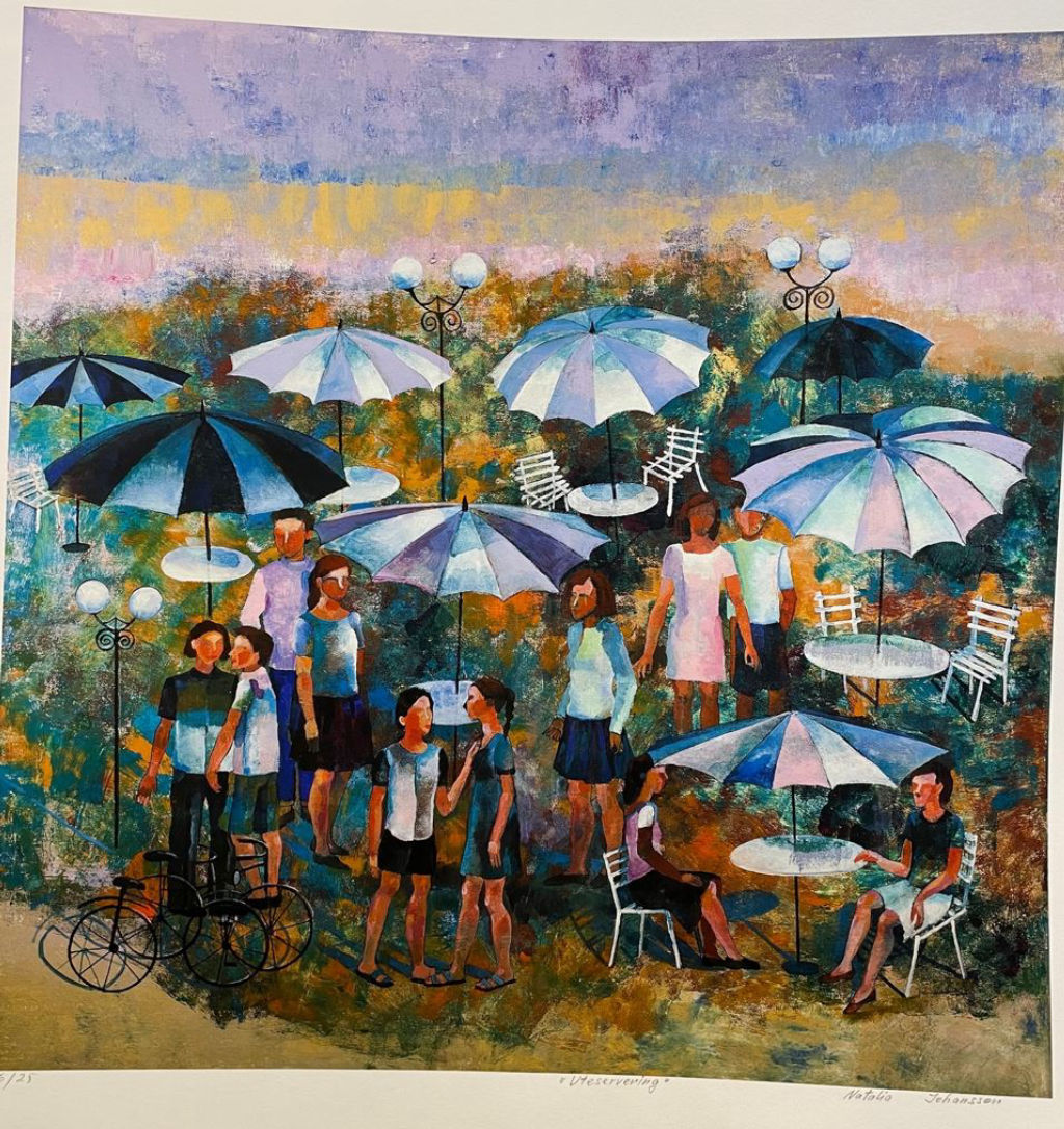 'Uteservering', ett konstverk av Natalia Johansson