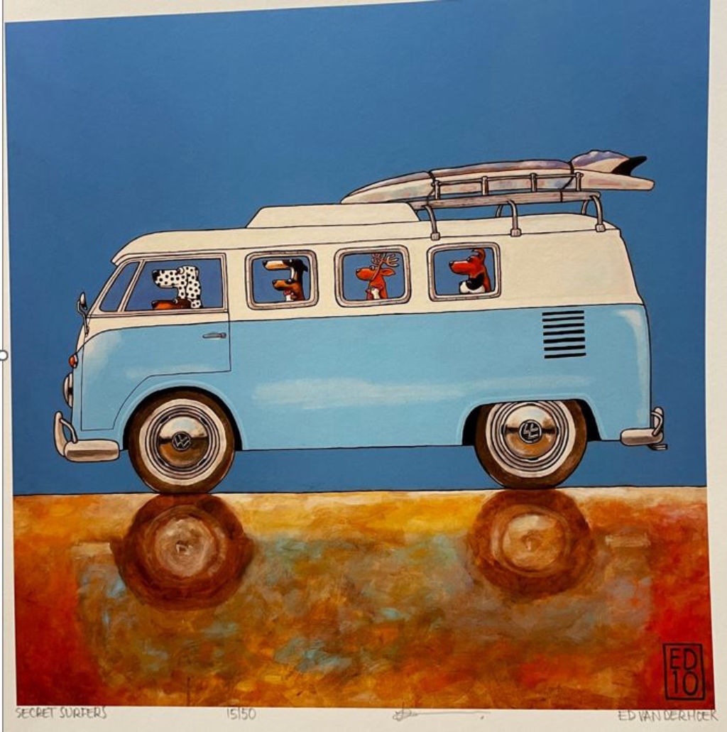 'WW buss', ett konstverk av Ed van der Hoek