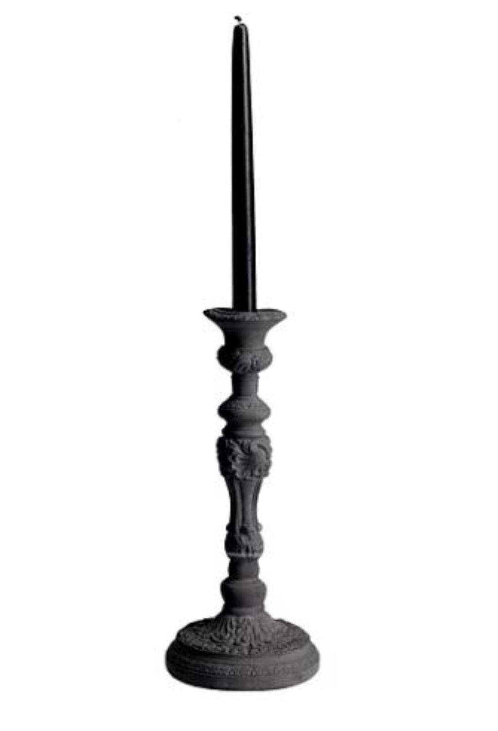 'Betongljusstake-mörkgrå', ett konstverk av Tove Adman