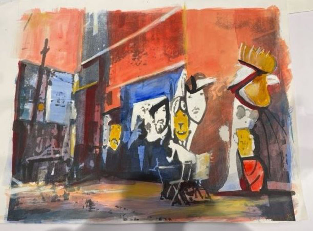 'The Band', ett konstverk av Liss Jansson