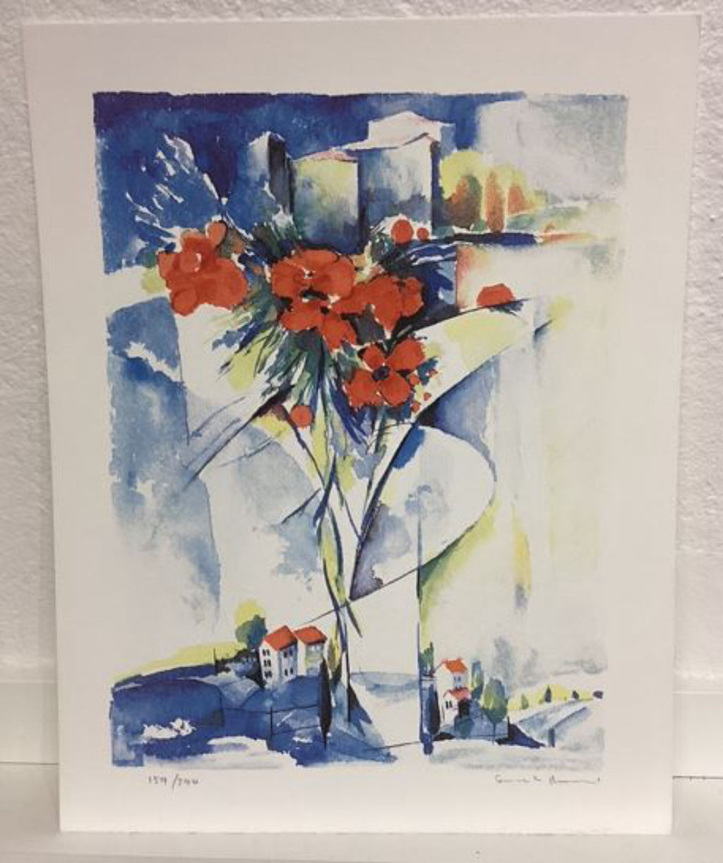 'Blommande hus 1', ett konstverk av Smail Ajkunic