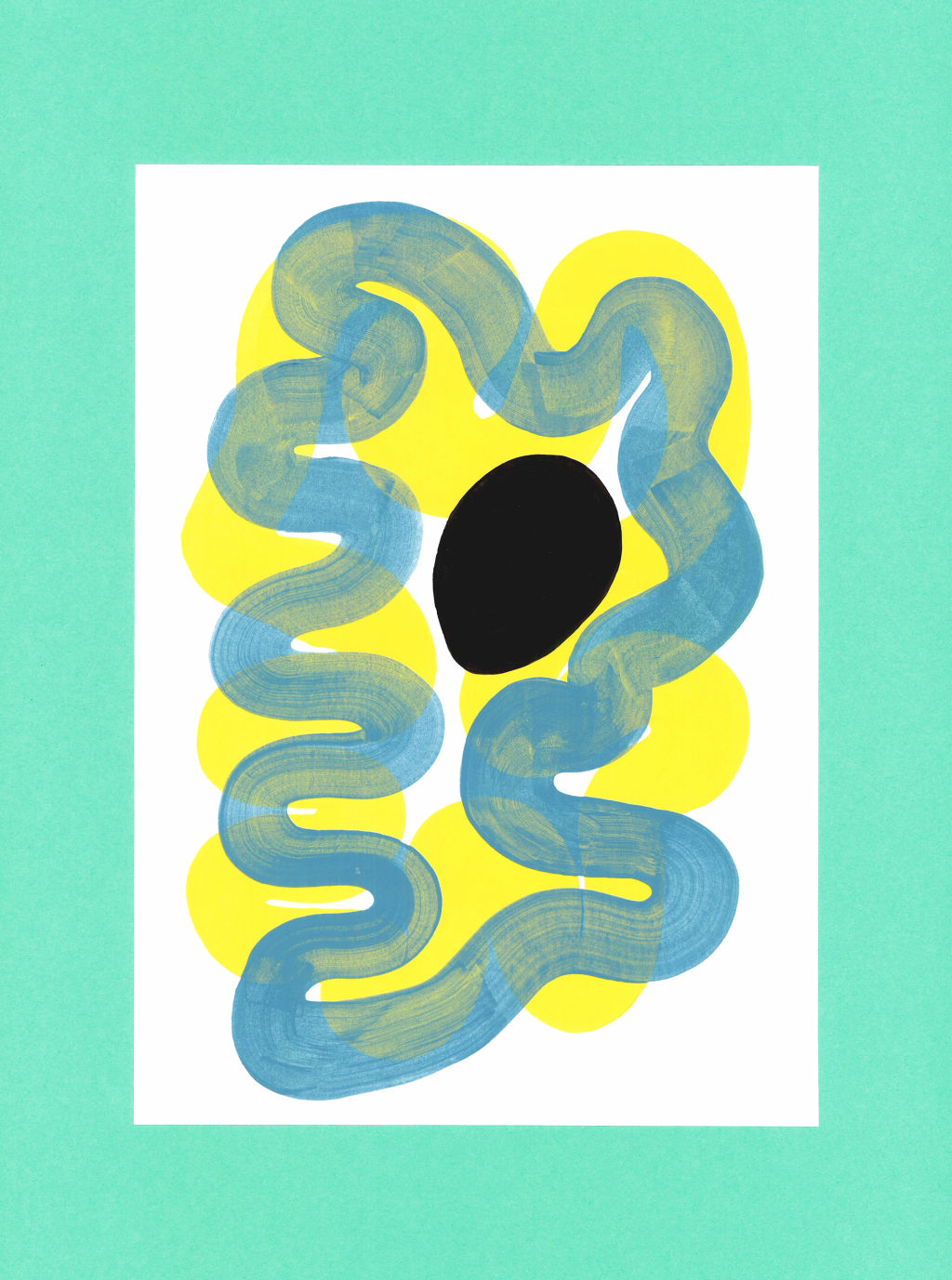 'Snakes and Avocado', 2021, ett konstverk av Andy Voitka