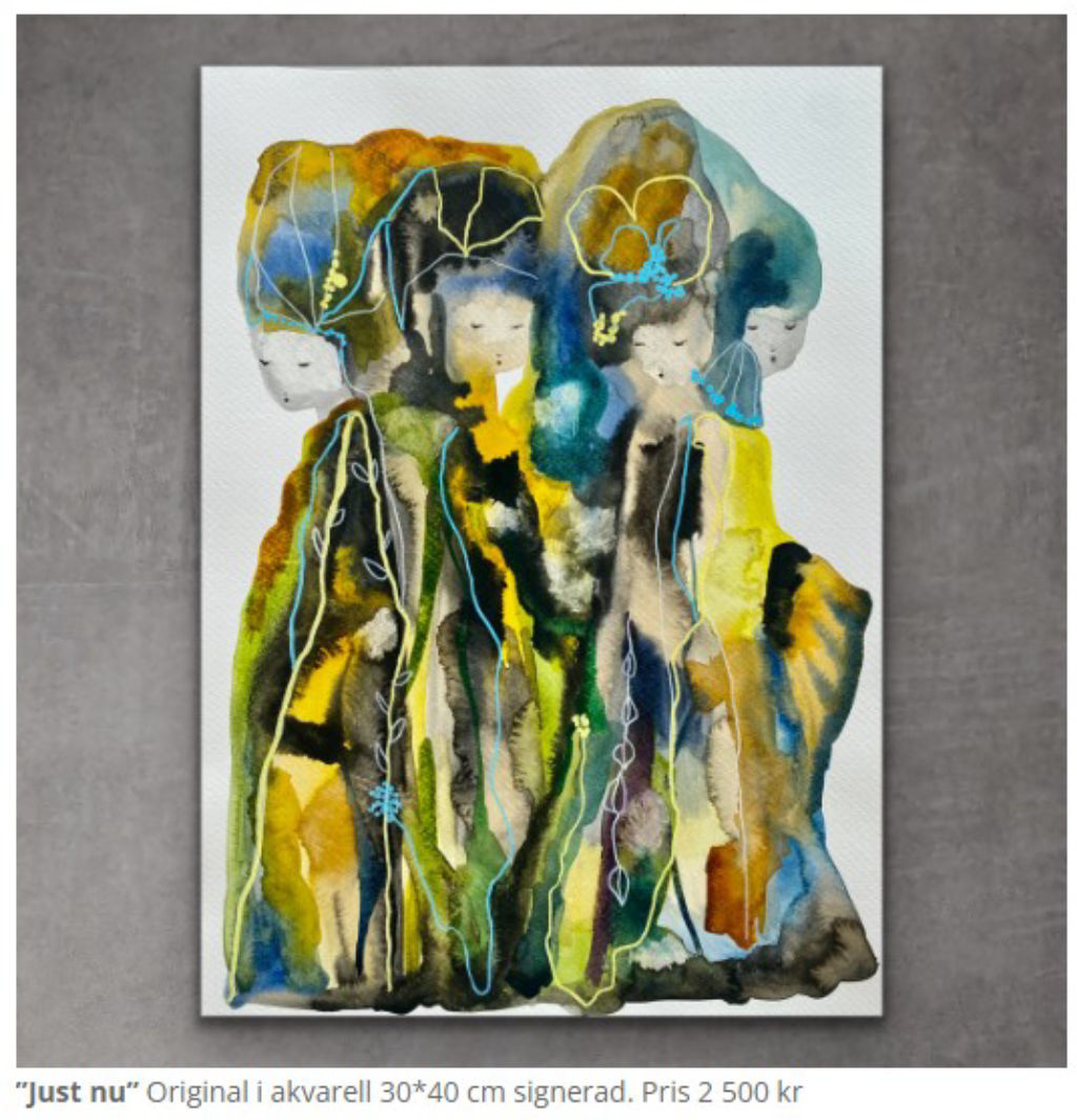'Just Nu', ett konstverk av Karolina Palmer