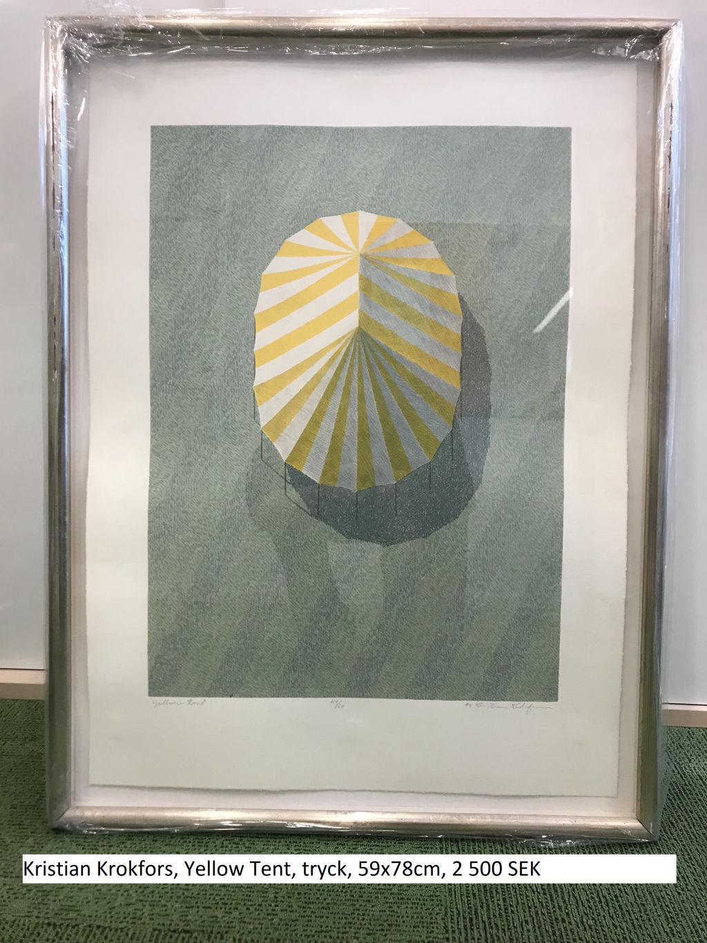 'Yellow Tent', ett konstverk av Kristian Krokfors