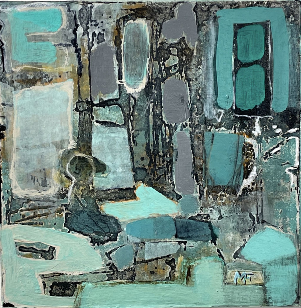 'Abstrakt', 2022, ett konstverk av Margareta Fundelius