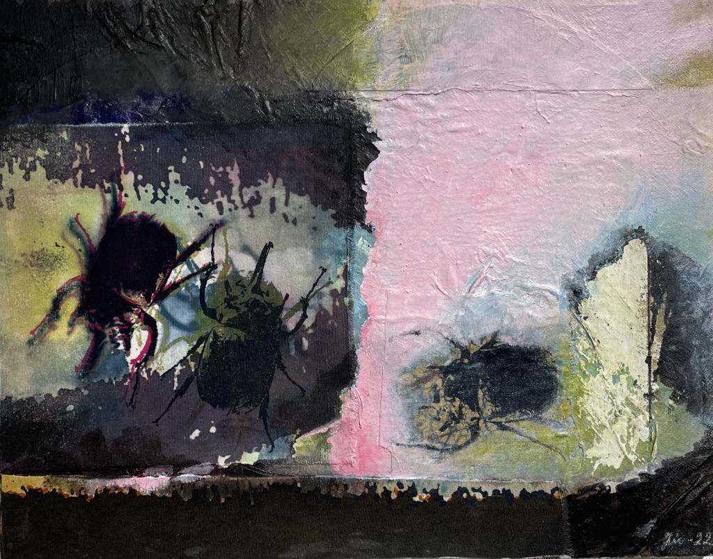 'Här är vi ', 2022, ett konstverk av Jill Eriksson