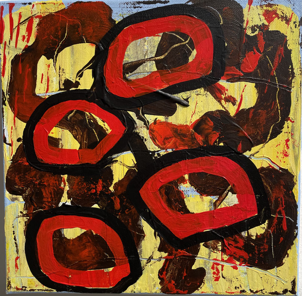 'X', 2022, ett konstverk av Kerstin Ljunghall