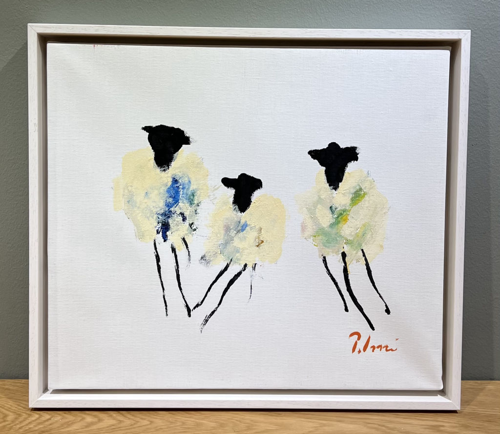 '12. Tre får', ett konstverk av Anders Palmér