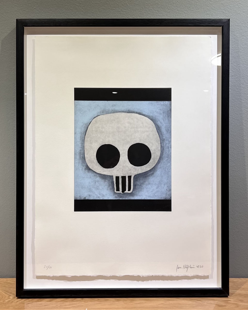 '4. Döskalle ..', ett konstverk av Jan Håfström