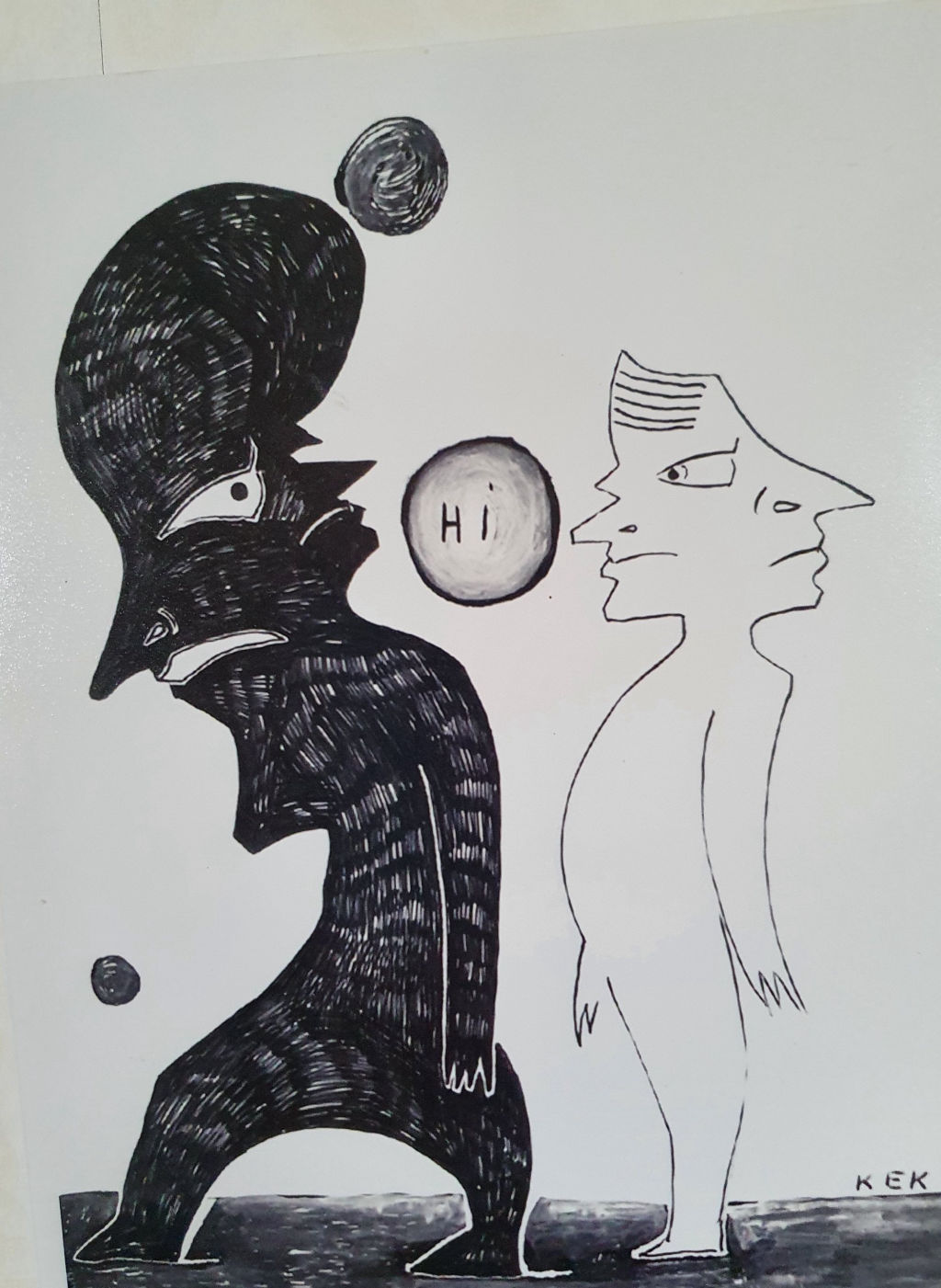 'Hi', 2005, ett konstverk av Karin Ek