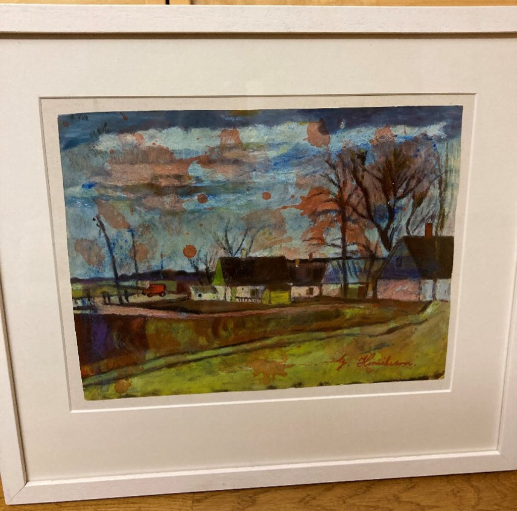 '25. Byn', ett konstverk av Gustav Hamilton