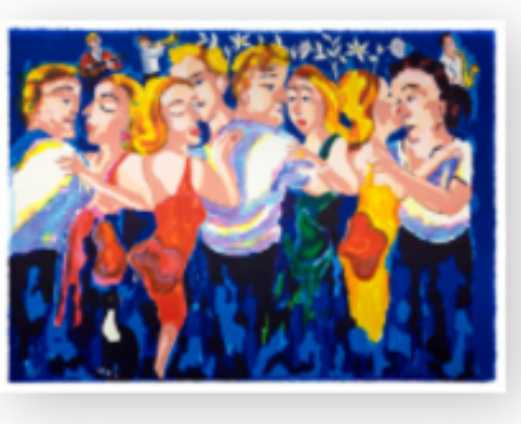 '48. Dans i det fria', ett konstverk av Gunilla Mann