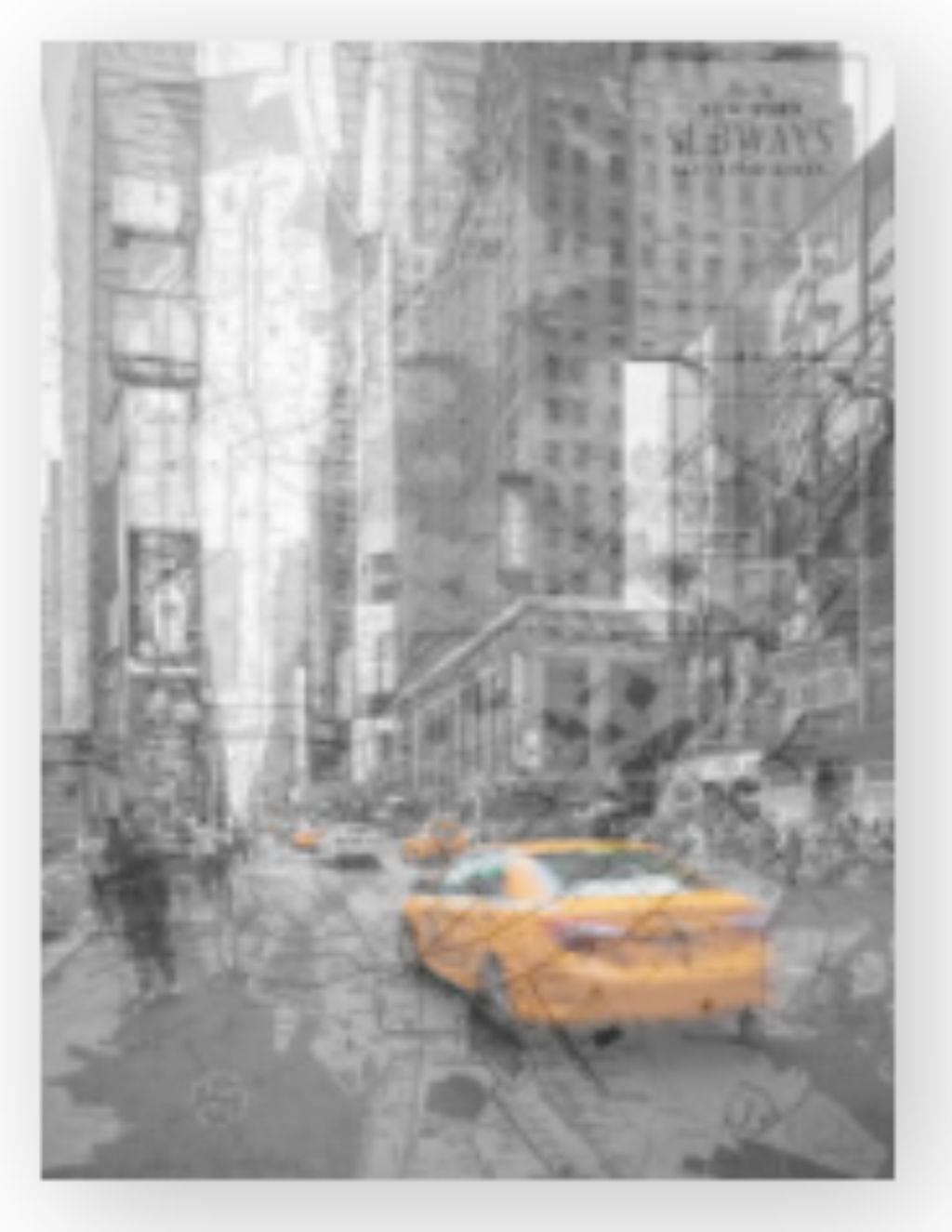 '1. Yellow Cab 1', ett konstverk av Christer Lövgren