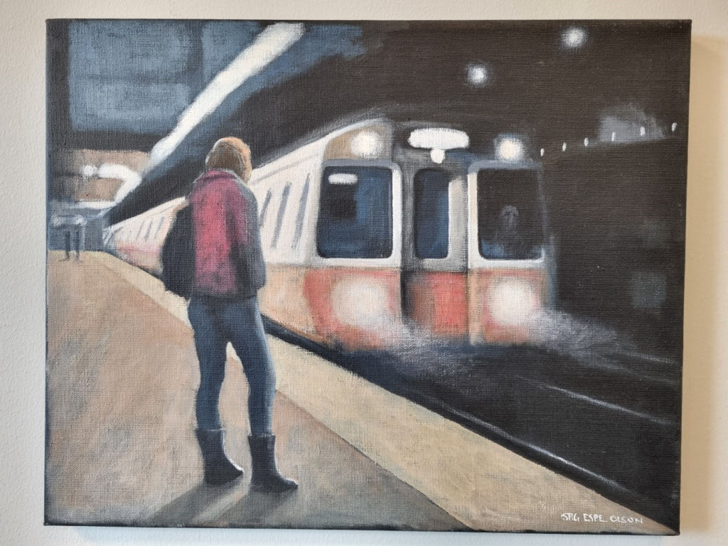 '44. Tunnelbanan', 2022, ett konstverk av Stig Espe Olsson