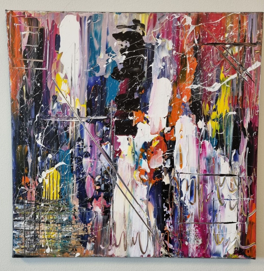 '35. Abstrakt motiv', 2022, ett konstverk av Baiba Bergström