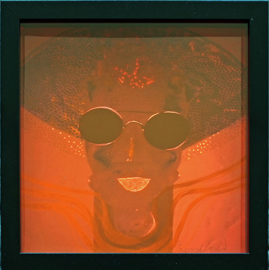 'Självporträtt (13)', ett konstverk av Margareta Forslund