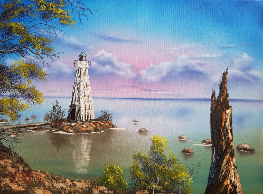 '16.06. Vanäs Fyr', 2023, ett konstverk av Anders Wiberg