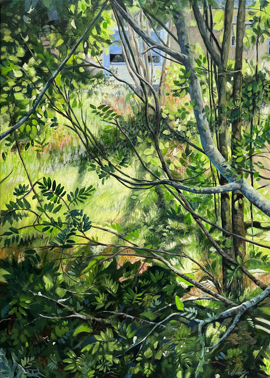 'Vår plats i naturen', 2023, ett konstverk av Eva Sundman