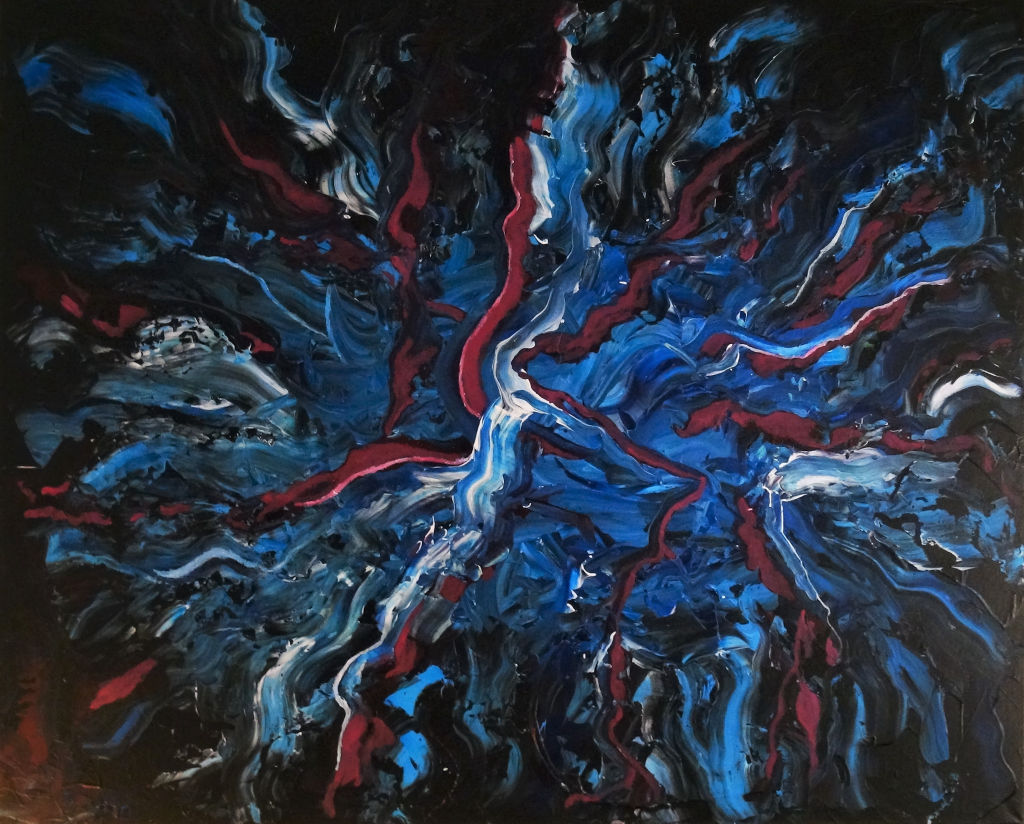 'Blå Känsla', 2023, ett konstverk av Bengt Selin